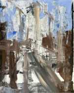 Painting by Sean Flood: Construction Study, available at Childs Gallery, Boston