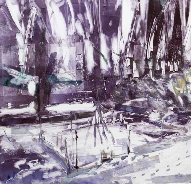 Print by Sean Flood: Jillian's Garden, available at Childs Gallery, Boston
