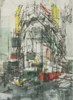 Print by Sean Flood: One Dalton, available at Childs Gallery, Boston