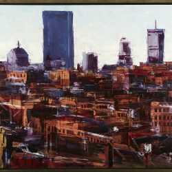 Painting by Sean Flood: Patient View, available at Childs Gallery, Boston