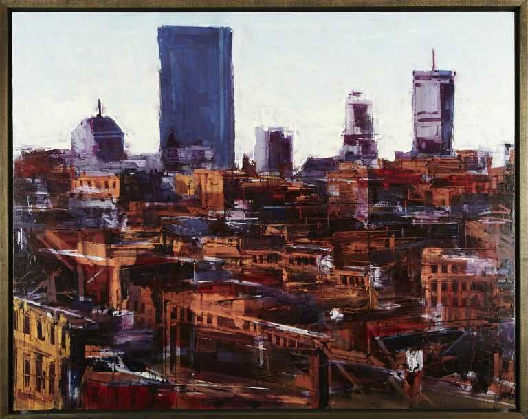 Painting by Sean Flood: Patient View, available at Childs Gallery, Boston