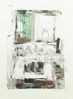 Print by Sean Flood: Studio Works 1, available at Childs Gallery, Boston