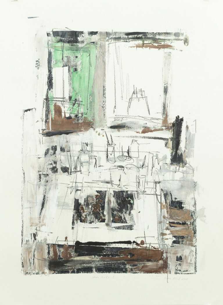 Print by Sean Flood: Studio Works 1, available at Childs Gallery, Boston