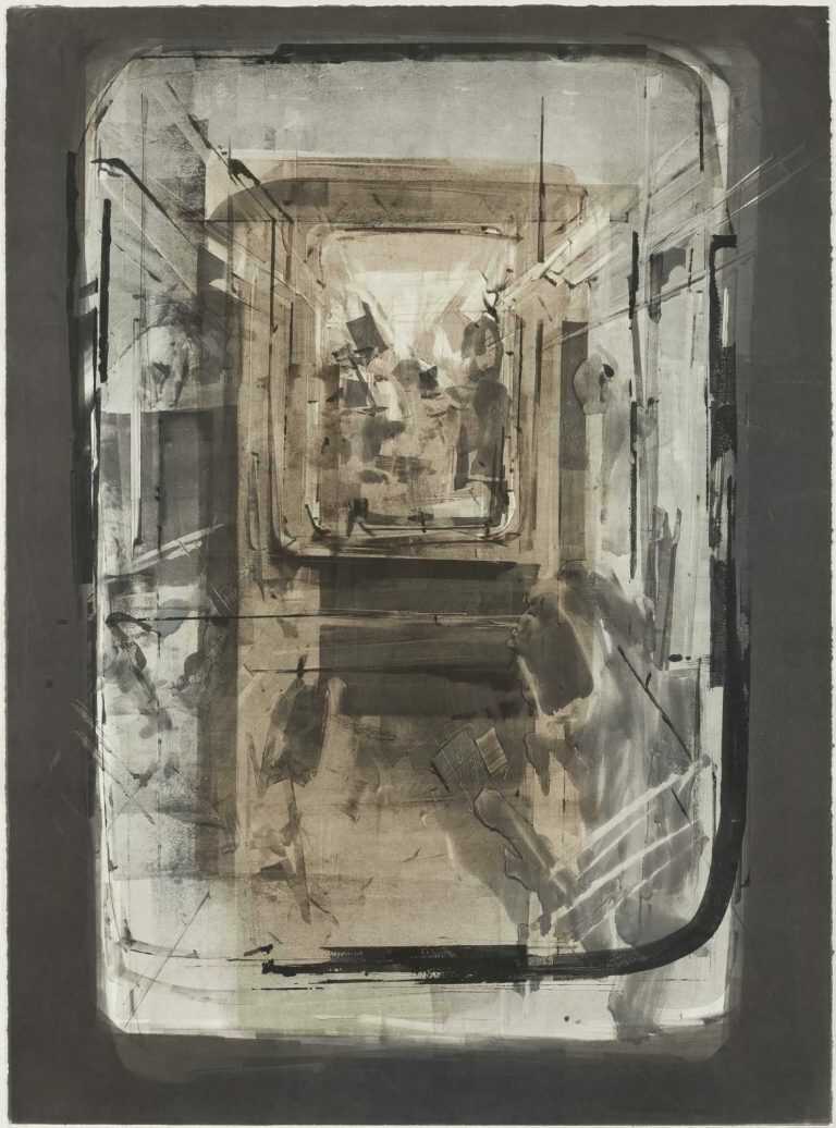 Print By Sean Flood: 1 Train At Childs Gallery