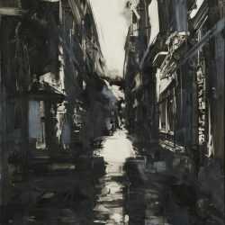 Painting By Sean Flood: Calle De Las Huertas At Childs Gallery