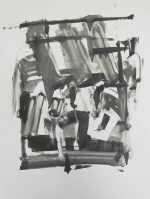 Print By Sean Flood: Cave Studies At Childs Gallery