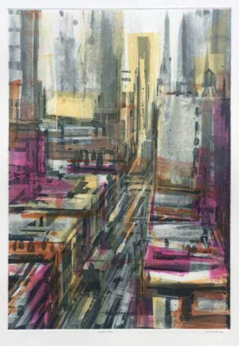 Print by Sean Flood: Midtown View, represented by Childs Gallery