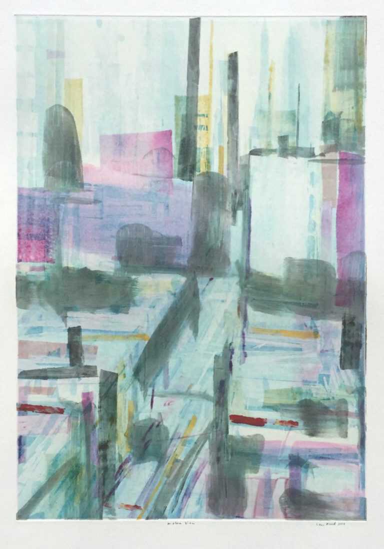 Print By Sean Flood: Midtown View Ii At Childs Gallery