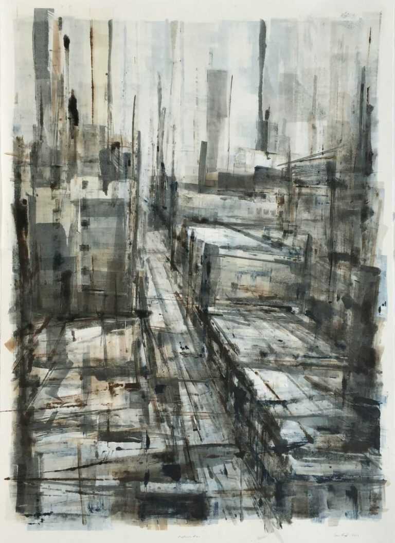 Print By Sean Flood: Midtown View Iv At Childs Gallery