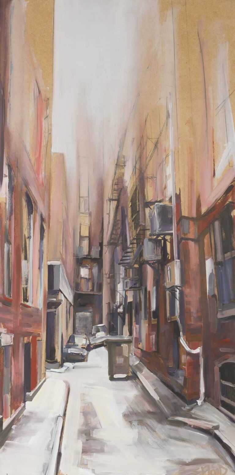 Painting By Sean Flood: Portrait Alley At Childs Gallery
