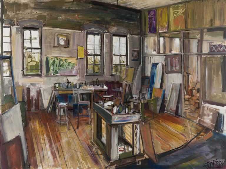 Painting By Sean Flood: The Studio At Childs Gallery