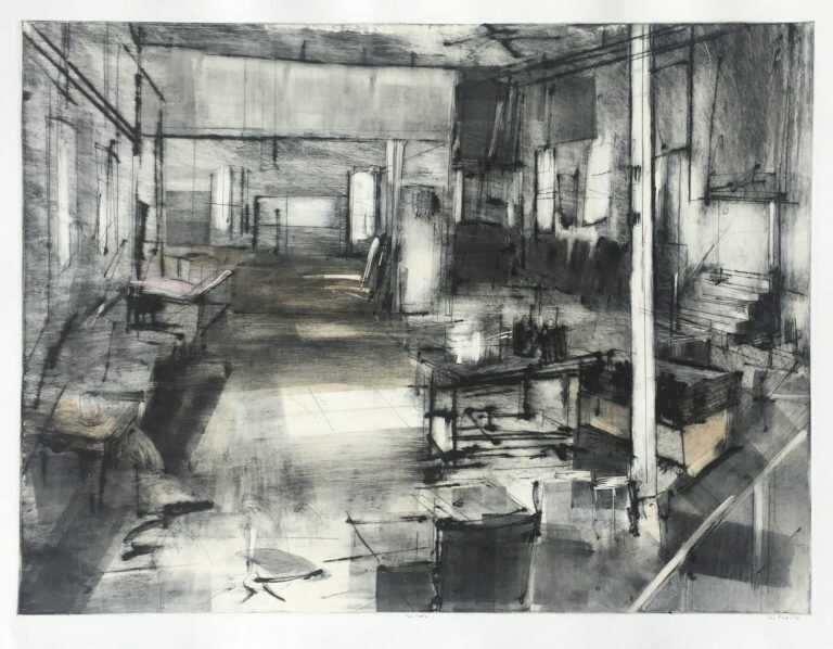 Print By Sean Flood: The Studio I At Childs Gallery