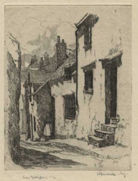 Print by Sears Gallagher: [English Lane], represented by Childs Gallery