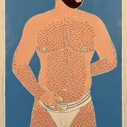 Painting by Sedgwick Guth: Coach in Jock, available at Childs Gallery, Boston