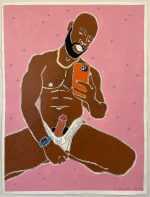 Painting by Sedgwick Guth: Gold Chain Selfie, available at Childs Gallery, Boston