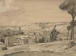 Drawing by Stephen Rowland Pierce: Valle Giulia, Rome [Italy], represented by Childs Gallery