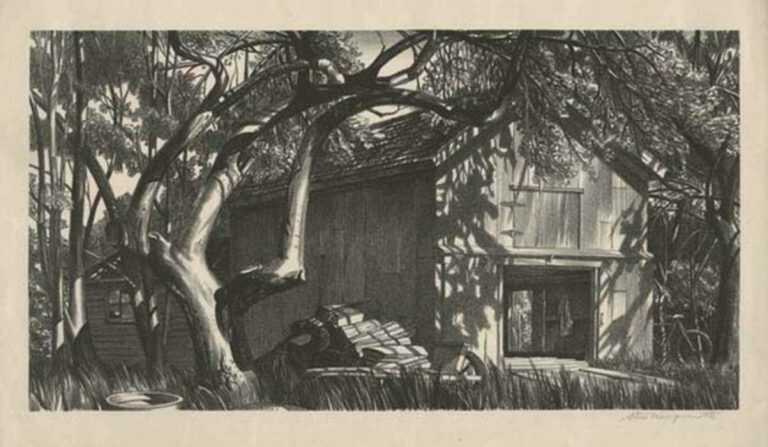 Print by Stow Wengenroth: Early Summer [Bayport, New York], represented by Childs Gallery