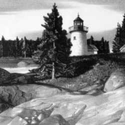 Print by Stow Wengenroth: Inlet Light, represented by Childs Gallery