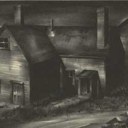 Print by Stow Wengenroth: The House [East Port, Maine], represented by Childs Gallery