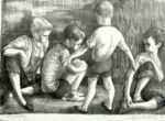 Print by Sylvia Rantz: Kids at Play, represented by Childs Gallery