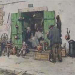 Print by Tavik Frantisek Simon: Bric a Brac [Brittany], represented by Childs Gallery
