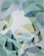 Watercolor by Ted Davis: Sunburst Monhegan # 3 [Maine], represented by Childs Gallery