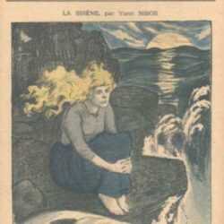 Print by Théophile Alexandre Steinlen: La Sirène, from "Gil Blas", represented by Childs Gallery