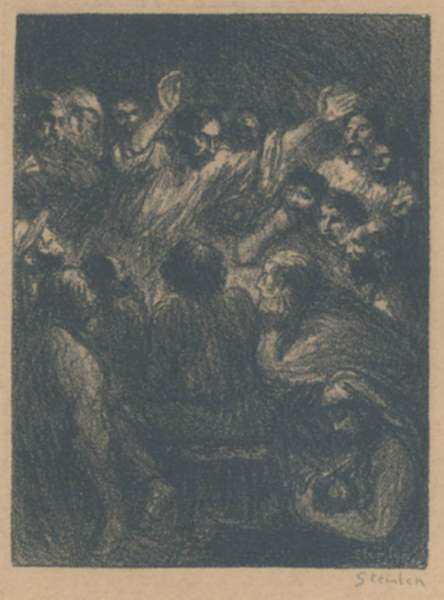 Print by Théophile Alexandre Steinlen: L'Apôtre (The Apostle), represented by Childs Gallery