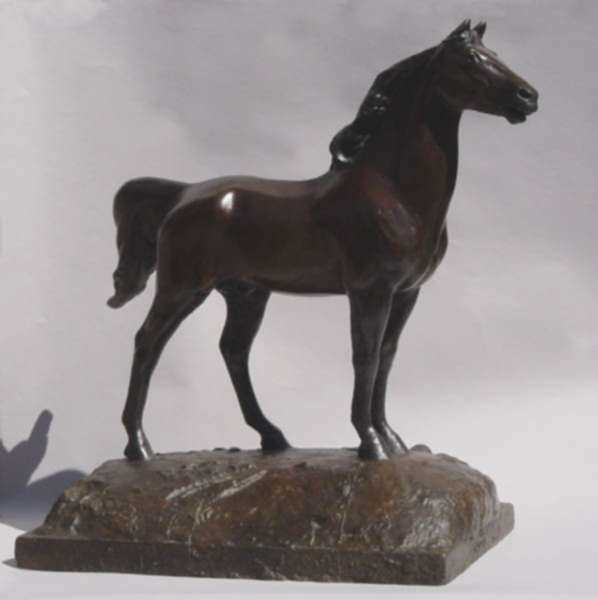 Sculpture by Theo Ruggles Kitson: Morgan Horse [Victory], represented by Childs Gallery
