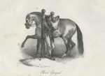 Print by Theodore Gericault: Cheval Espagnol, represented by Childs Gallery