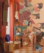 Painting By Thomas Darsney: Red Tea At Childs Gallery