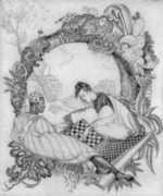 Print by Thomas Handforth: Graveyard Chess II, represented by Childs Gallery