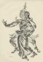 Print by Thomas Handforth: Maid & Ravenna [Cambodia], represented by Childs Gallery