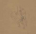 Drawing by Thomas Hart Benton: Figure Composition, represented by Childs Gallery