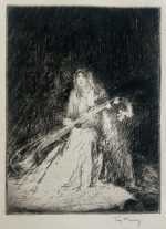 Print by Troy Kinney: Ruth St. Denis, available at Childs Gallery, Boston