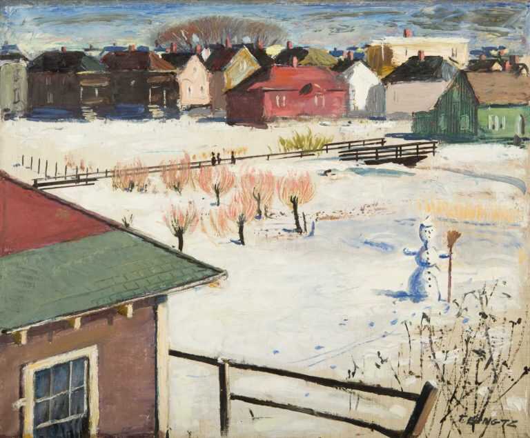 Painting By Ture Bengtz: Long Island, Afternoon At Childs Gallery