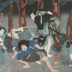 Print by Utagawa Kuniyoshi: The Tale of Shiranui, represented by Childs Gallery
