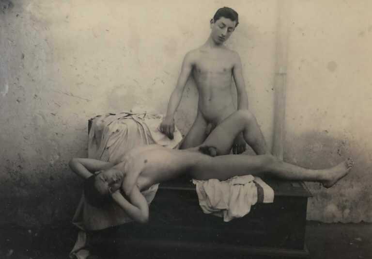 Photograph By Vincenzo Galdi: [reclining Male Figures] At Childs Gallery