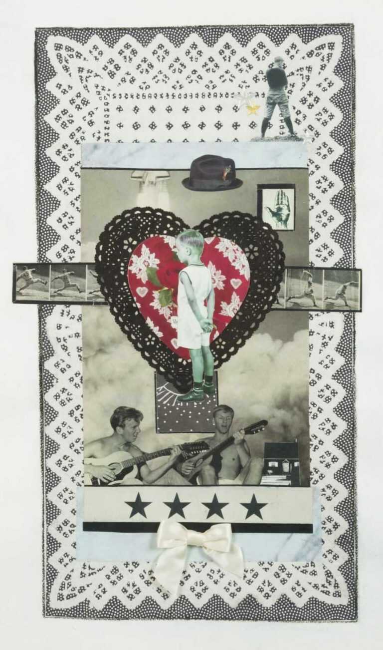 Collage By W. Perry Barton: Four Stars At Childs Gallery
