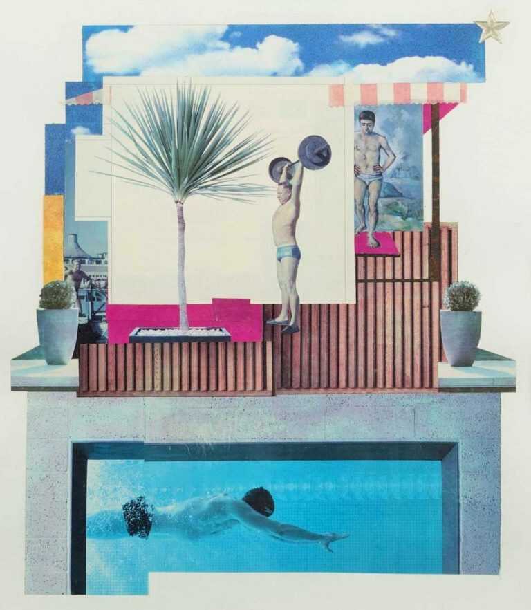 Collage By W. Perry Barton: That Summer At Paul's At Childs Gallery