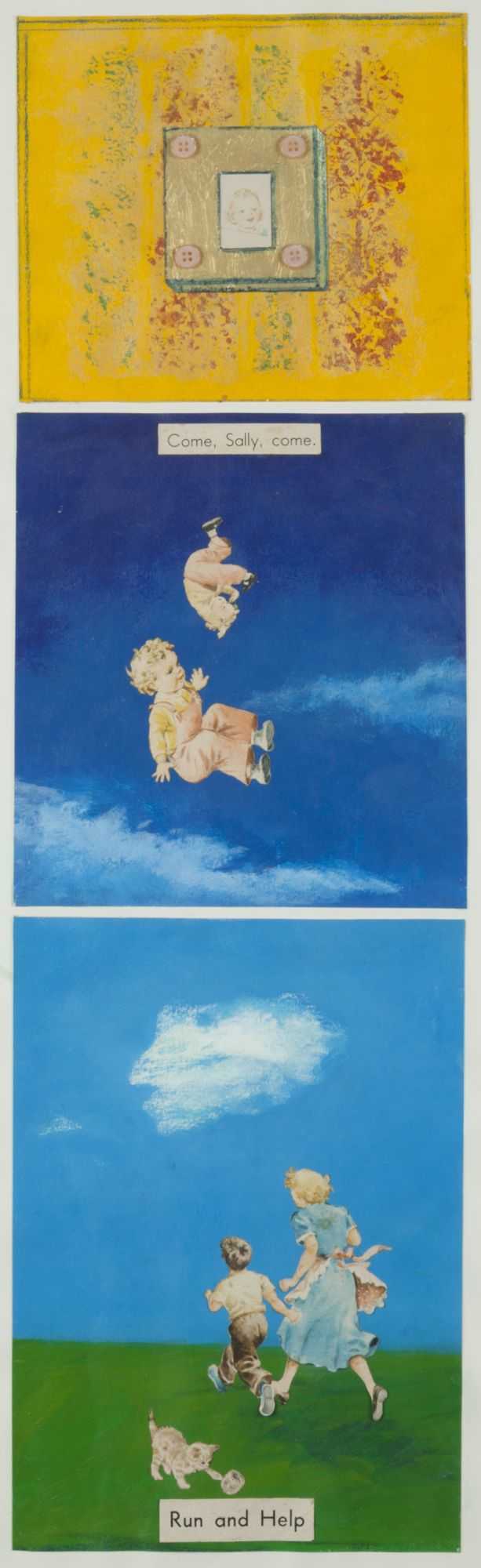 Collage By W. Perry Barton: The Baby Sally Ascending Into Heaven At Childs Gallery