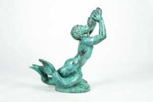 Sculpture By Walker Kirtland Hancock: Large Triton Fountain At Childs Gallery