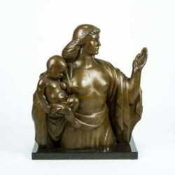 Sculpture by Walker Kirtland Hancock: Woman and Child, represented by Childs Gallery