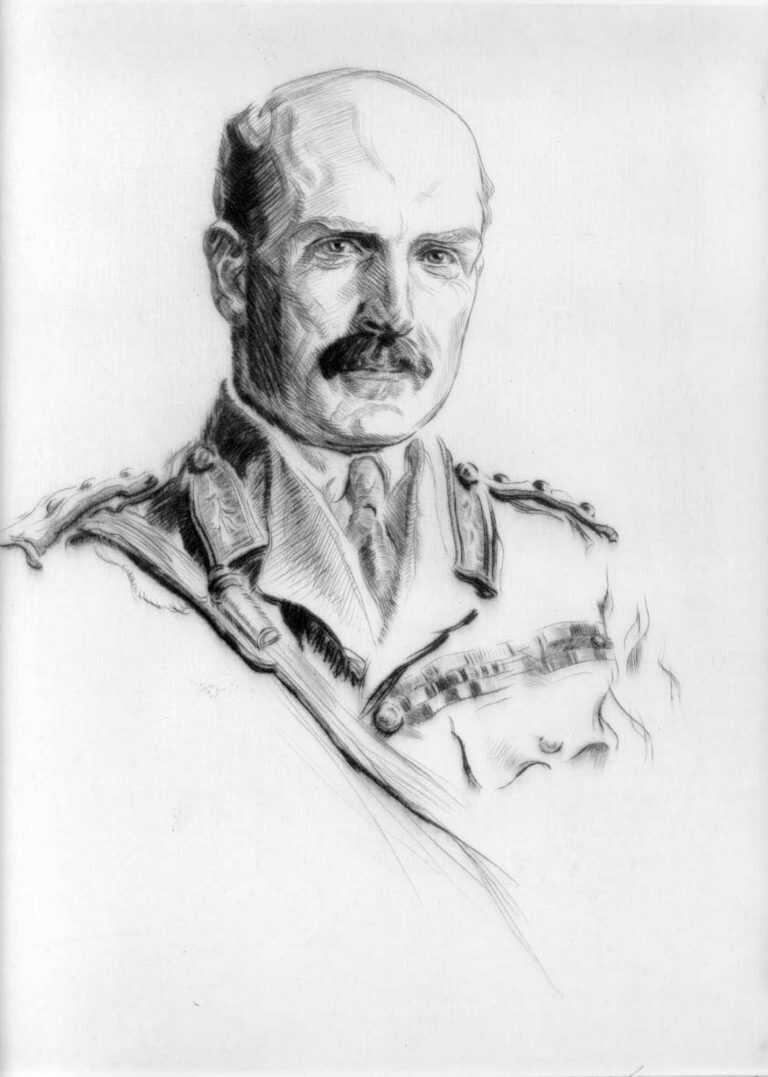 Print By Walter Tittle: General Lord Cavan At Childs Gallery