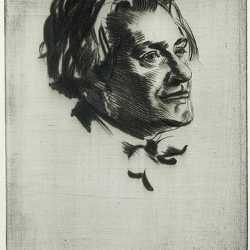 Print By Walter Tittle: Portrait Of James Mcbey At Childs Gallery