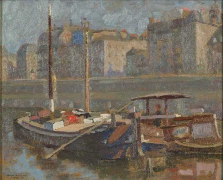 Painting by Walter W. Josephs: Paris, represented by Childs Gallery