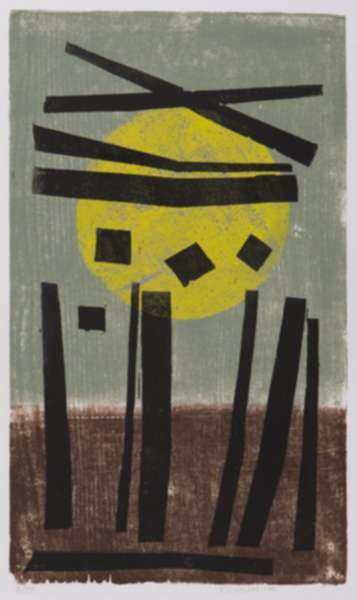 Print by Werner Drewes: Carnac, represented by Childs Gallery