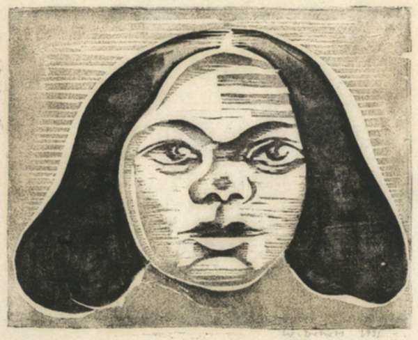 Print by Werner Drewes: Harlem Sphinx (Sphinx Aus Harlem), represented by Childs Gallery