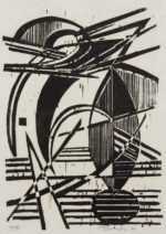Print by Werner Drewes: Intrusion, represented by Childs Gallery