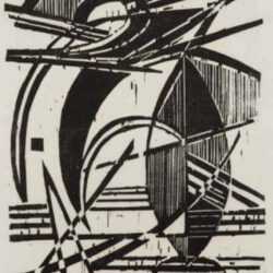 Print by Werner Drewes: Intrusion, represented by Childs Gallery